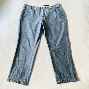 Gap Chambray Crop Pant, Size 12 Petite